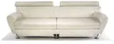 Massimo Iosa Ghini, Balzo sofa and lounge chair, c. 1990, White leather