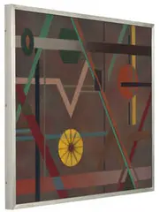 Hexalum #4 by Max Finkelstein, 1975, Enamel on aluminum, sold May 2012