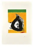 Untitled (The Basque Suite) by Robert Motherwell, 1971, Screenprint on J.B. Green paper, sold May 2012