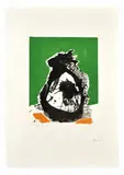 Untitled (The Basque Suite) by Robert Motherwell, 1971, Screenprint on J.B. Green paper, sold May 2012