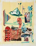 David Salle, High and Low (High and Low Series), 1994, Lithograph in colors, woodcut and screenprint on Tyler Graphics Ltd. handmade paper