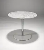 Hugh Acton, Lollipop Table, c. 1950s, Chrome-plated steel and marble