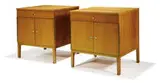 Paul McCobb, Pair of nightstands (2), c. 1950s, Calvin, Grand Rapids