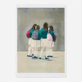Tim Eitel, White Skirts, 2012, lithograph in colors on Velin d’Arches