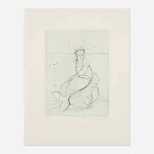 Inka Essenhigh, Mermaid, 2004, etching with drypoint