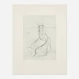 Inka Essenhigh, Mermaid, 2004, etching with drypoint