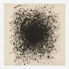 Point by Sam Francis, 1976, lithograph on Arches 88, sold May 2021