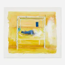 Anthony Fry, The Dreamer, 1994, carborundum etching in colors
