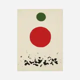 Flotsam by Adolph Gottlieb, 1967, screenprint in colors, sold May 2021