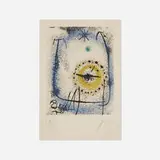 Joan Miró, Le prophète, 1958, etching in colors on Rives BFK