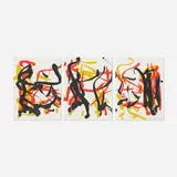 Joan Mitchell, Little Weeds II, 1992, etching with aquatint in colors on three sheets of paper