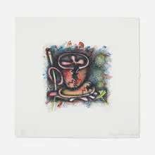 Elizabeth Murray, 1 Reason, 1997, aquatint, etching and drypoint in colors