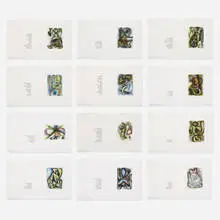 Elizabeth Murray, Her Story, 1988-90, letterpress and offset lithograph with etching in colors on handmade paper, cloth covered book