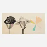 Head Stand by James Rosenquist, 1977, lithograph in colors on Okawara, sold May 2021