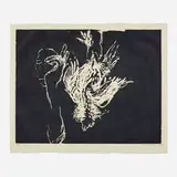 Susan Rothenberg, Dead Rooster #4, 1993, woodcut on Korean Kozo