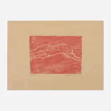 Susan Rothenberg, K, 2004, lithograph on Gampi Torinoko natural