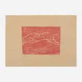 Susan Rothenberg, K, 2004, lithograph on Gampi Torinoko natural