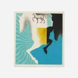 Sakamoto Koichi, Blue Wind, 1970, woodcut in colors