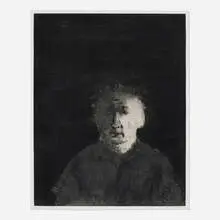 George Segal, Helen 1 (from the Portraits portfolio), 1987, drypoint and aquatint