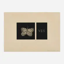 Yes by Kiki Smith, 1997, etching and aquatint, sold May 2021