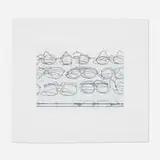 Wayne Thiebaud, Eyeglasses, 1994, etching with drypoint