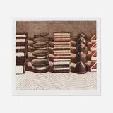 Wayne Thiebaud, Chocolates, 1993, color hard ground etching and drypoint in colors on Somerset Satin white paper