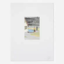 Suspended by Luc Tuymans, 2007, screenprint in colors, sold May 2021