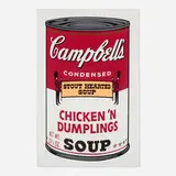 Chicken 'n Dumplings (from the Campbell's Soup II portfolio) by Andy Warhol, 1969, screenprint in colors, sold May 2021