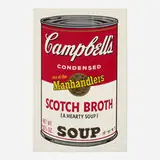 Scotch Broth (from the Campbell's Soup II portfolio) by Andy Warhol, 1969, screenprint in colors, sold May 2021