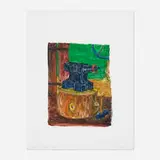 William T. Wiley, Shoed Anvil or is it Shod, 1977, monotype