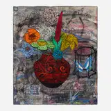 Jane Hammond, Arrangement, 1997, acrylic, ink and collage on Japanese paper