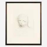 John Currin, Untitled, 1989, graphite on paper