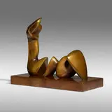 Architecture Prize (Two Piece Reclining Figure: Cut) by Henry Moore, 1979, bronze, sold May 2021