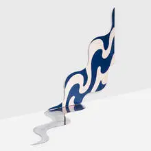 Gerald Laing, Gyron II, 1965, lacquer and oil paint on aluminum, chrome-plated steel