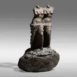 Jim Dine, Study for Two Venuses, 1983, bronze with silver patina
