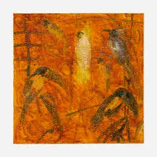 Haitian Rope by Hunt Slonem, 1995, oil on canvas, sold May 2021
