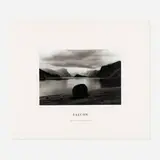 Hamish Fulton, Falcon: A Twelve and a Half Day Walk on Baffin Island Arctic Canada 1988, 1988, gelatin silver print and Letraset on card in artist's frame