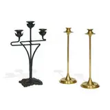 S. Sternau & Co., candlesticks, pair
