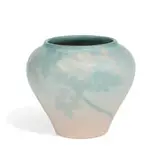 earthenware vase with wild rose decoration by Caroline Steinle for Rookwood Pottery, sold Apr 2021