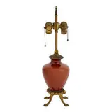 original porcelain Coromandel lamp by Rookwood Pottery, sold Apr 2021