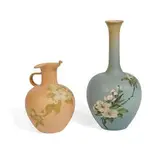 Matthew Daly for Rookwood Pottery, Dull Finish vase with apple blossom decoration