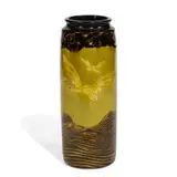 attribution Rank Ferrell for Weller Pottery, Dickensware earthenware vase