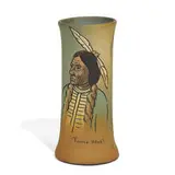 Anna Daugherty for Weller Pottery, Dickensware earthenware vase