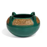 rare four-handled earthenware Chloron jardiniere by Roseville Pottery, sold Apr 2021