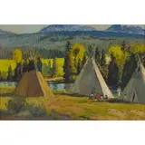Sheryl Bodily, Morning in Glacier (On the North Fork of the Flathead River — Blackfeet Indians), 1972