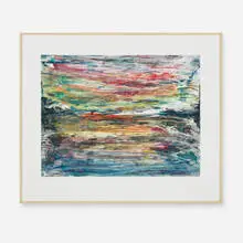 Jules Olitski, Poet's Law V, 1995, monotype on paper with hand coloring