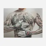 Huang Yan, Chinese Shan-Shui: Tattoo No. 3, 1999, c-print mounted on aluminum