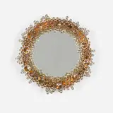 J. & L. Lobmeyr, illuminated mirror, c. 1970, crystal, brass, mirror