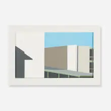 Apartment Houses by Robert Herrmann, oil on linen, sold Apr 2012