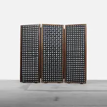 folding screen by Carlo Scarpa, c. 1960, rosewood, rubber, plastic, sold Apr 2012